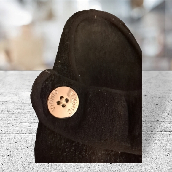 Vionic 361 Sadie style microfiber black mules size 8 - Picture 7 of 11